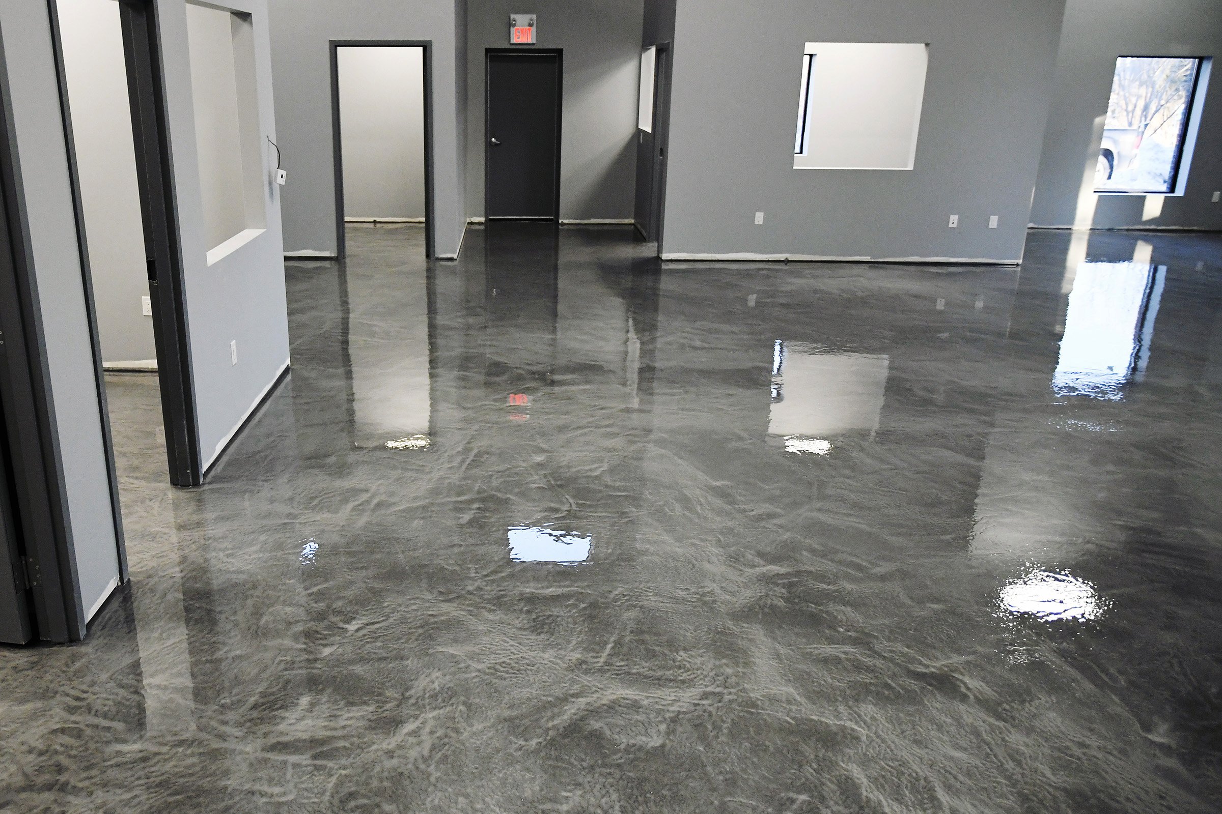 Silver pearl metallic epoxy