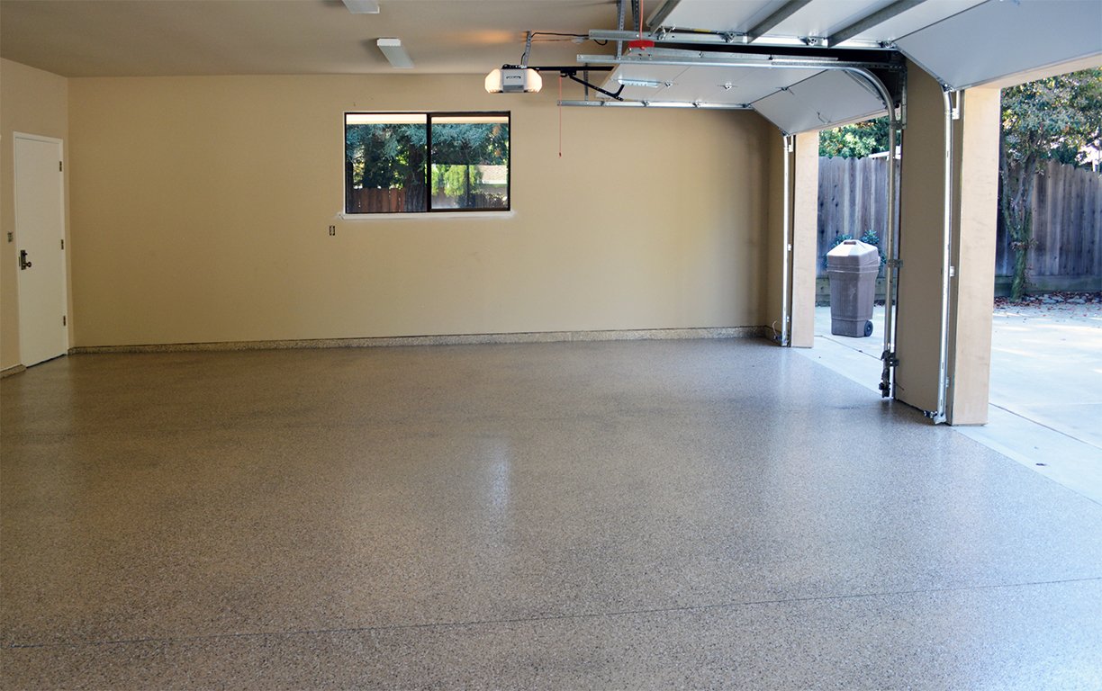 Retail storefront epoxy flooring