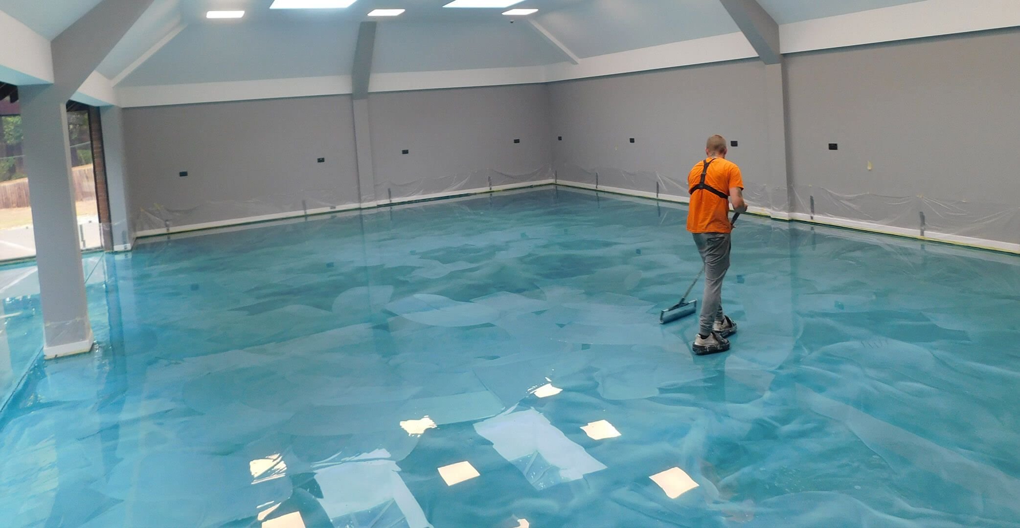 Copper penny metallic epoxy